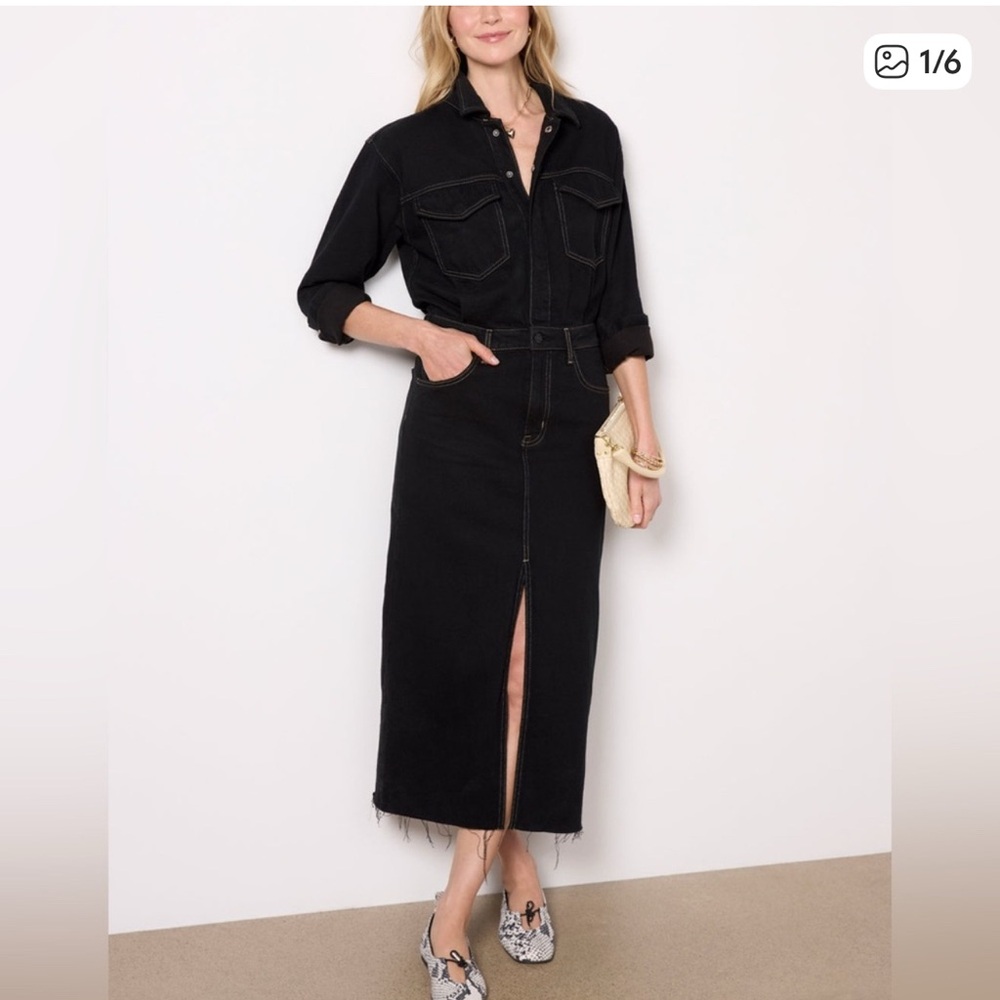 Pistola Amira Denim Midi Dress
